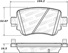 Load image into Gallery viewer, StopTech 14-19 Volkswagen GTI Rear Street Brake Pads w/Shims