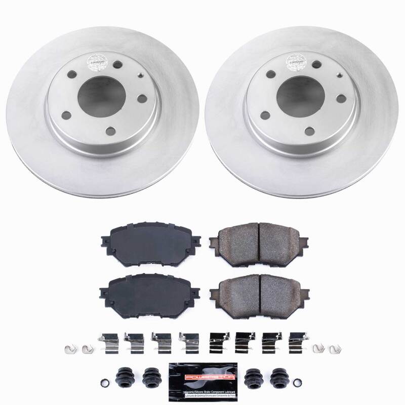 Power Stop 14-16 Mazda 3 Front Z23 Coated Brake Kit