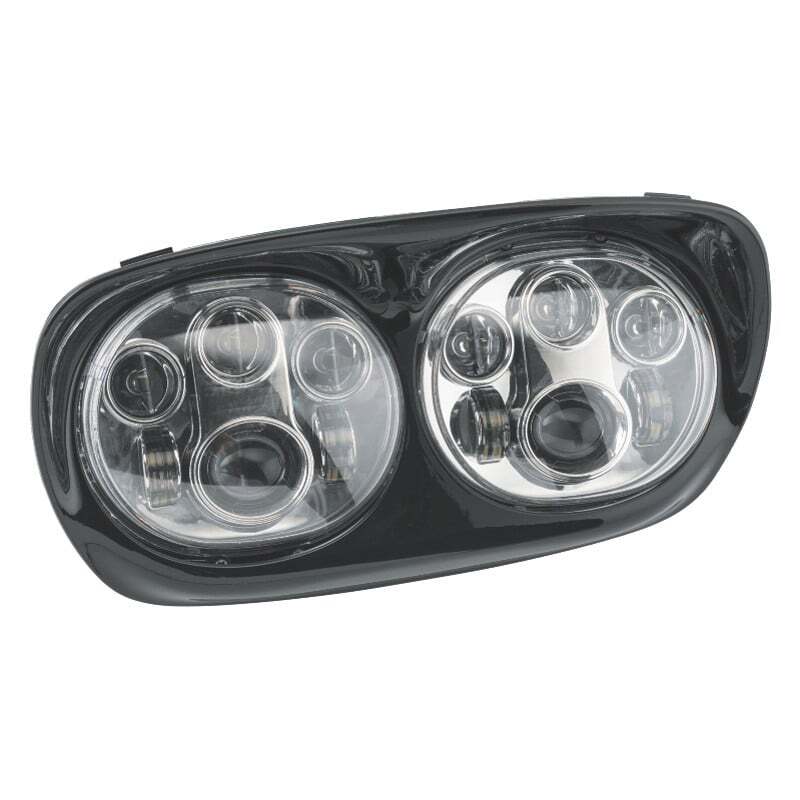 Letric Lighting Led Hdlght Dual 5.75in Chr/Blk