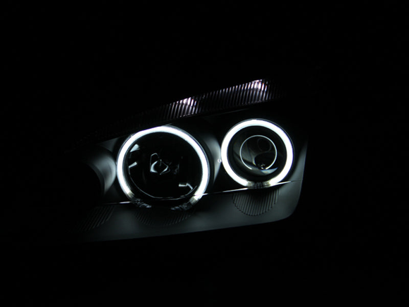 Faros delanteros con proyector ANZO 2005-2007 Ford Focus con Halo negro