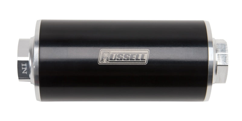 Aluminio anodizado Russell Performance (longitud de 12 in, entrada/salida macho de 10)