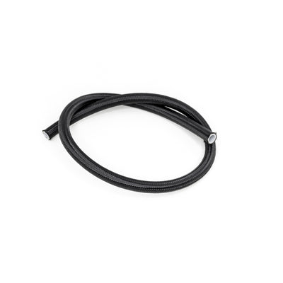 DeatschWerks 8AN Black Nylon Braided PTFE Hose - 3 Feet