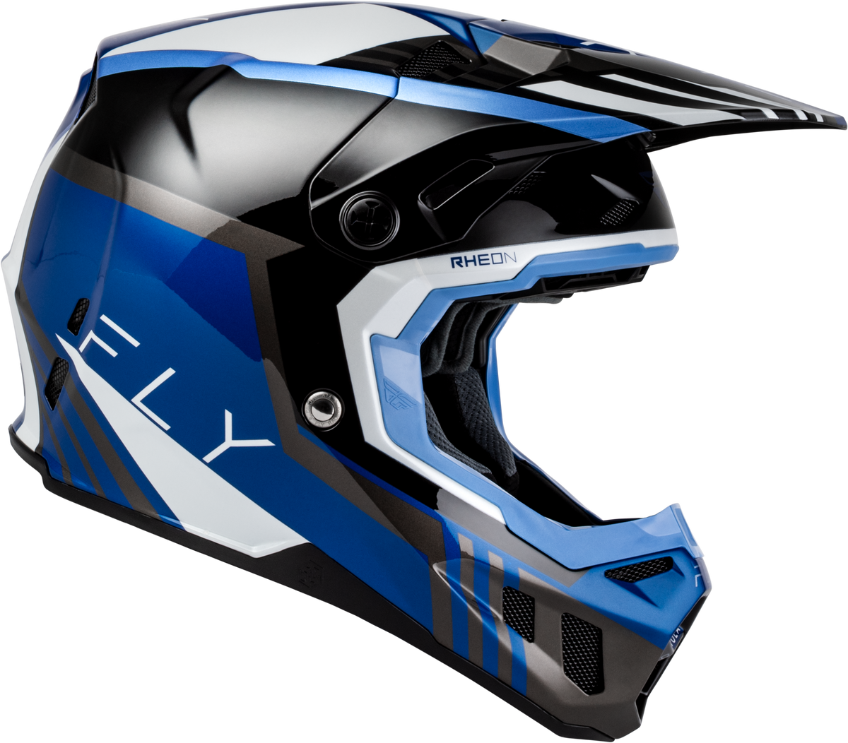 Fly Racing Formula CC Strike Helmet Black/Blue/Grey/White LG (73-4363L)