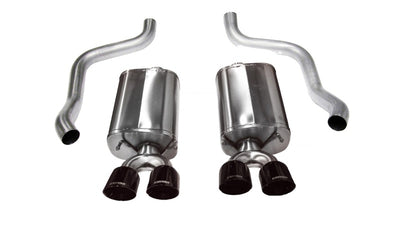 CORSA Performance Sport Axle-Back Exhaust Black — Fits 2009-2013 Chevrolet Corvette C6