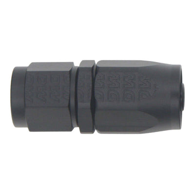 DeatschWerks 6AN Female Swivel Strait Hose End CPE - Matte Black