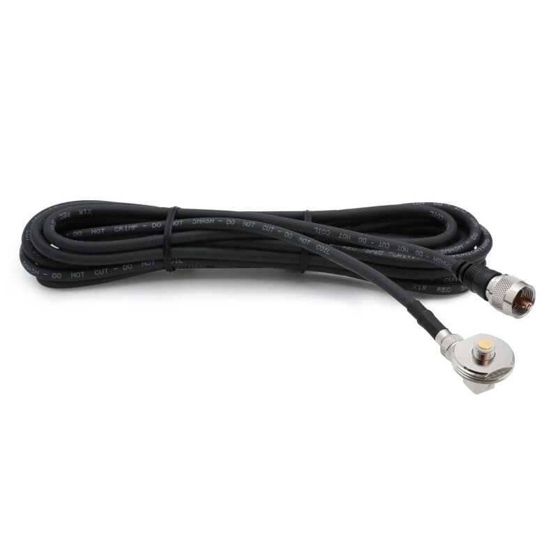 Rugged Radios 15 Ft Antenna Cable with Removable Mini 3/8 NMO Bulkhead Mount (NMO-MINI-U-15)