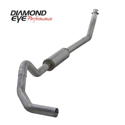 Diamond Eye 4in Turbo Back Single Aluminized System — Fits 1994-2002 Dodge 5.9L Cummins