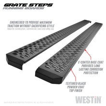 Cargar imagen en el visor de la galería, Westin Grate Steps Running Boards 90 in - Textured Black