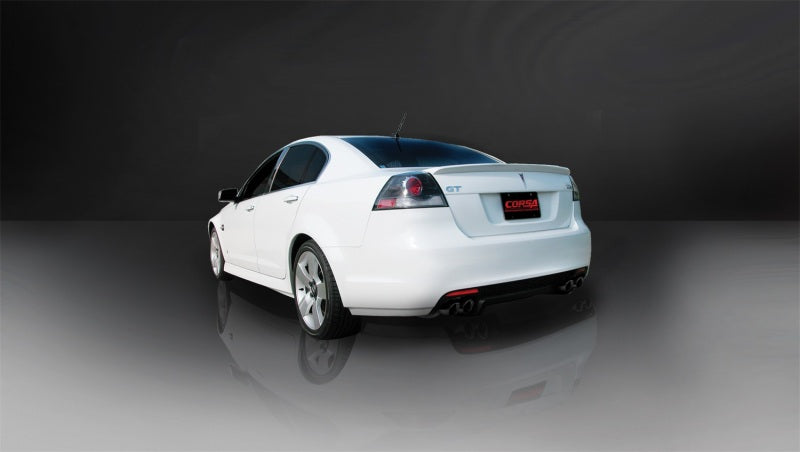 Corsa 08-09 Pontiac G8 GXP 6.0L V8 Sport Cat-Back w/ Dual 3in Black Tips