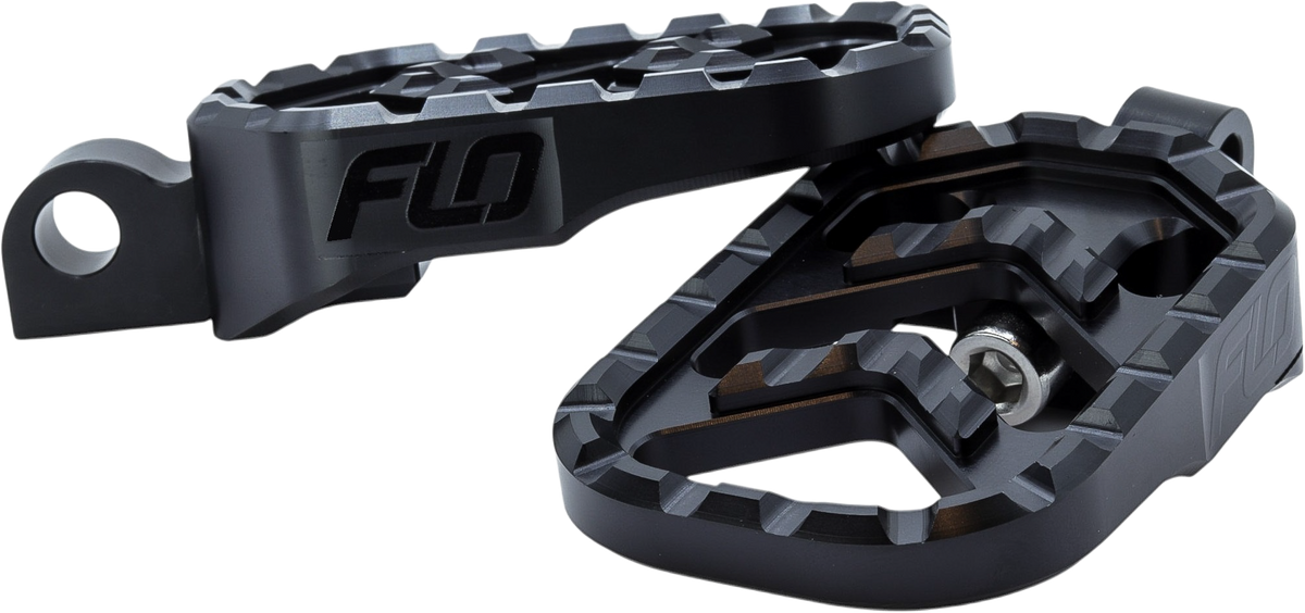 FLO Motorsports Savage Series Footpegs Black M8 Softail (V-800-3BLK)