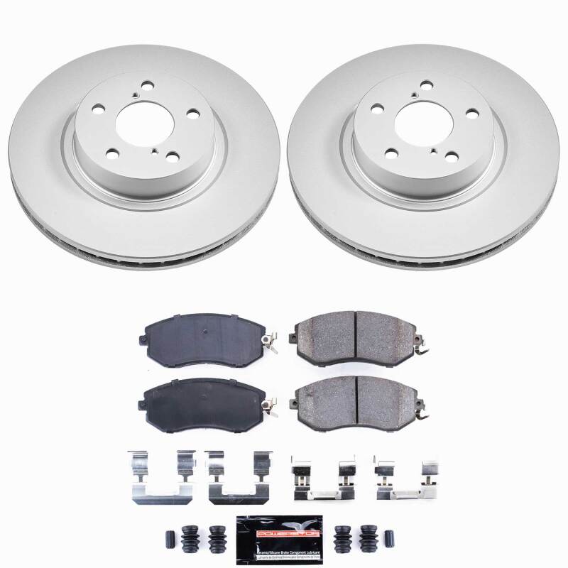 Power Stop 13-16 Subaru BRZ Front Z23 Coated Brake Kit