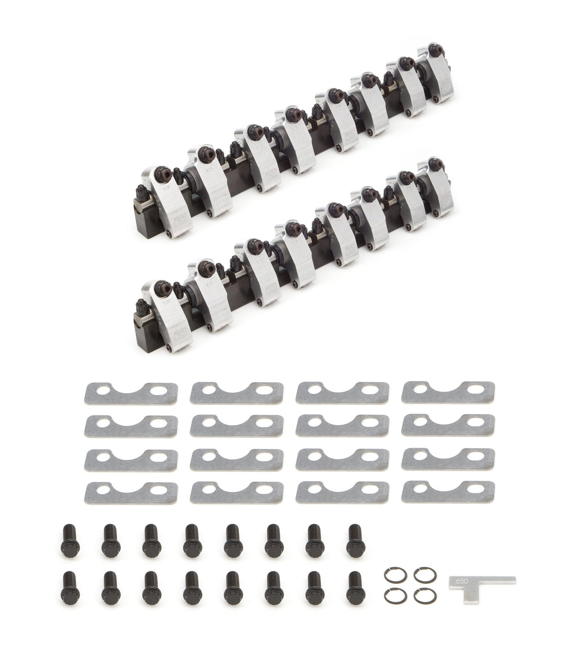 T&D Machine SBF Shaft Rocker Kit 1.75 Ratio Full Roller — Fits TFS3 High Port Heads Small Block Ford