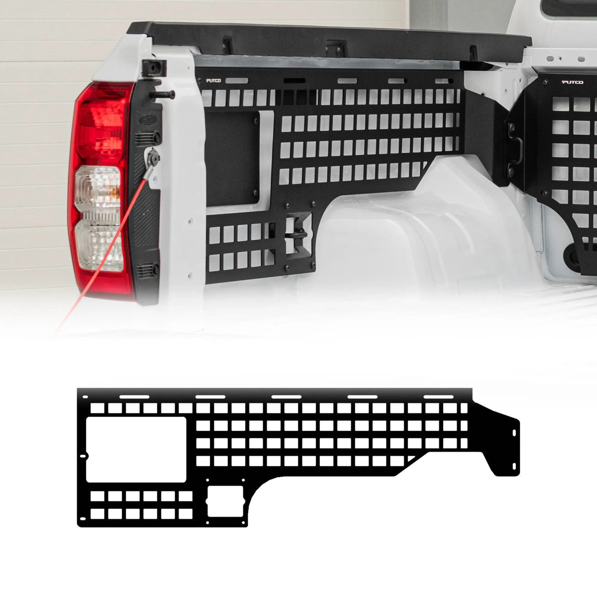 Putco 24+ Ford Ranger 5 ft MOLLE/Short Box - Driver Side Panel