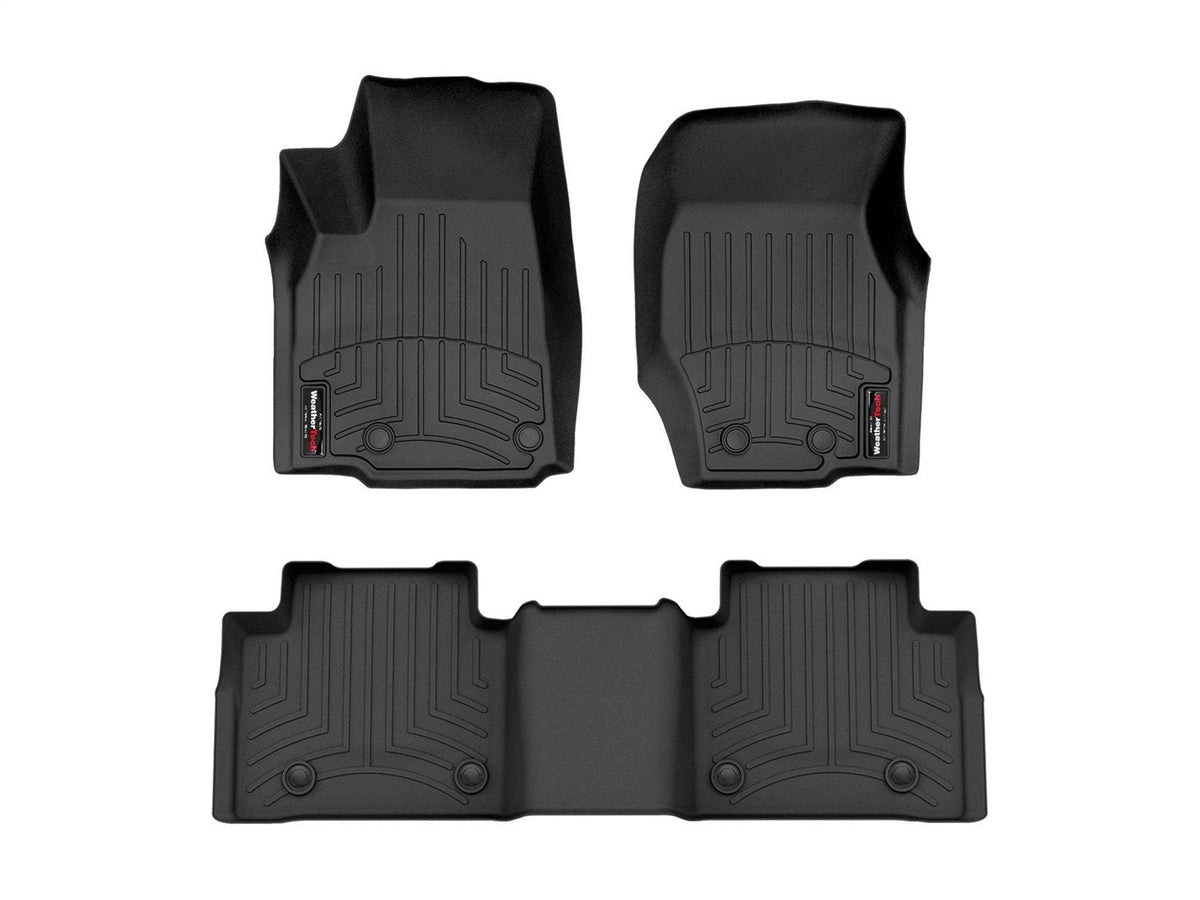 WeatherTech 21-23 Jeep Grand Cherokee L & 2022+ Grand Cherokee 4XE Front & Rear FloorLiner - Black