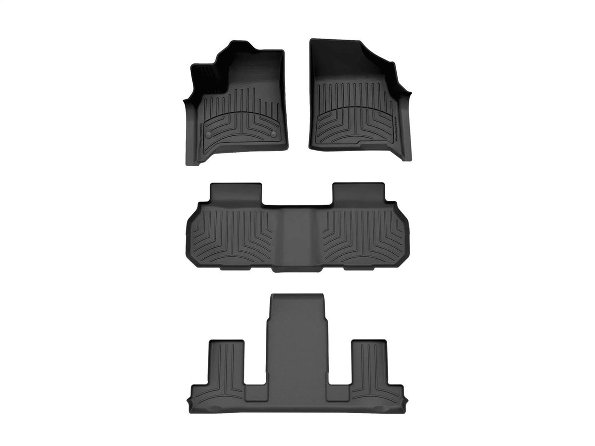 WeatherTech 25-26 Buick Enclave / 24-26 Chevrolet Traverse Front and Rear Floorliner HP - Black