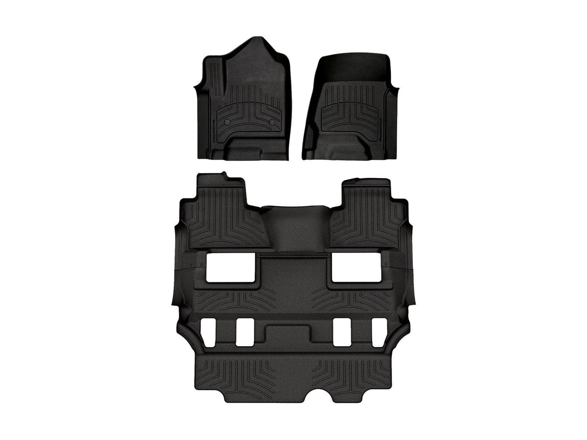 WeatherTech 15-20 Cadillac Escalade w/Bucket Front and Rear FloorLiner HP - Black