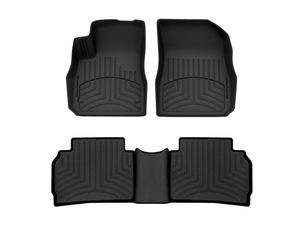 WeatherTech 2016+ Chevrolet Malibu Front and Rear FloorLiner HP - Black
