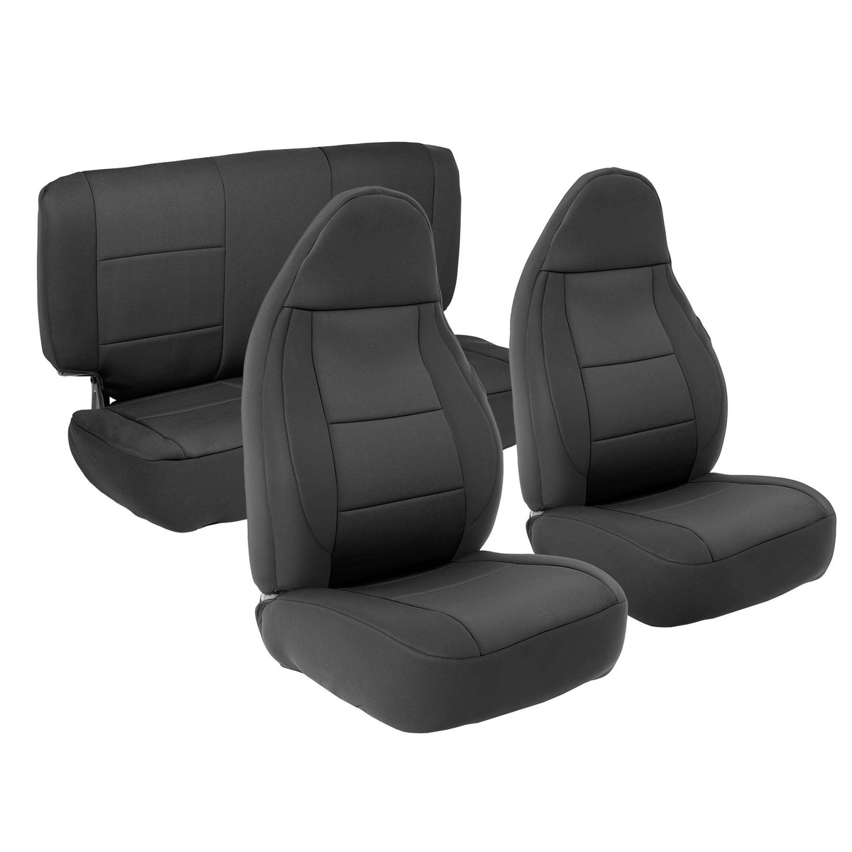 Smittybilt Neoprene Seat Cover Set Front/Rear — Fits 1997-2002 Jeep TJ