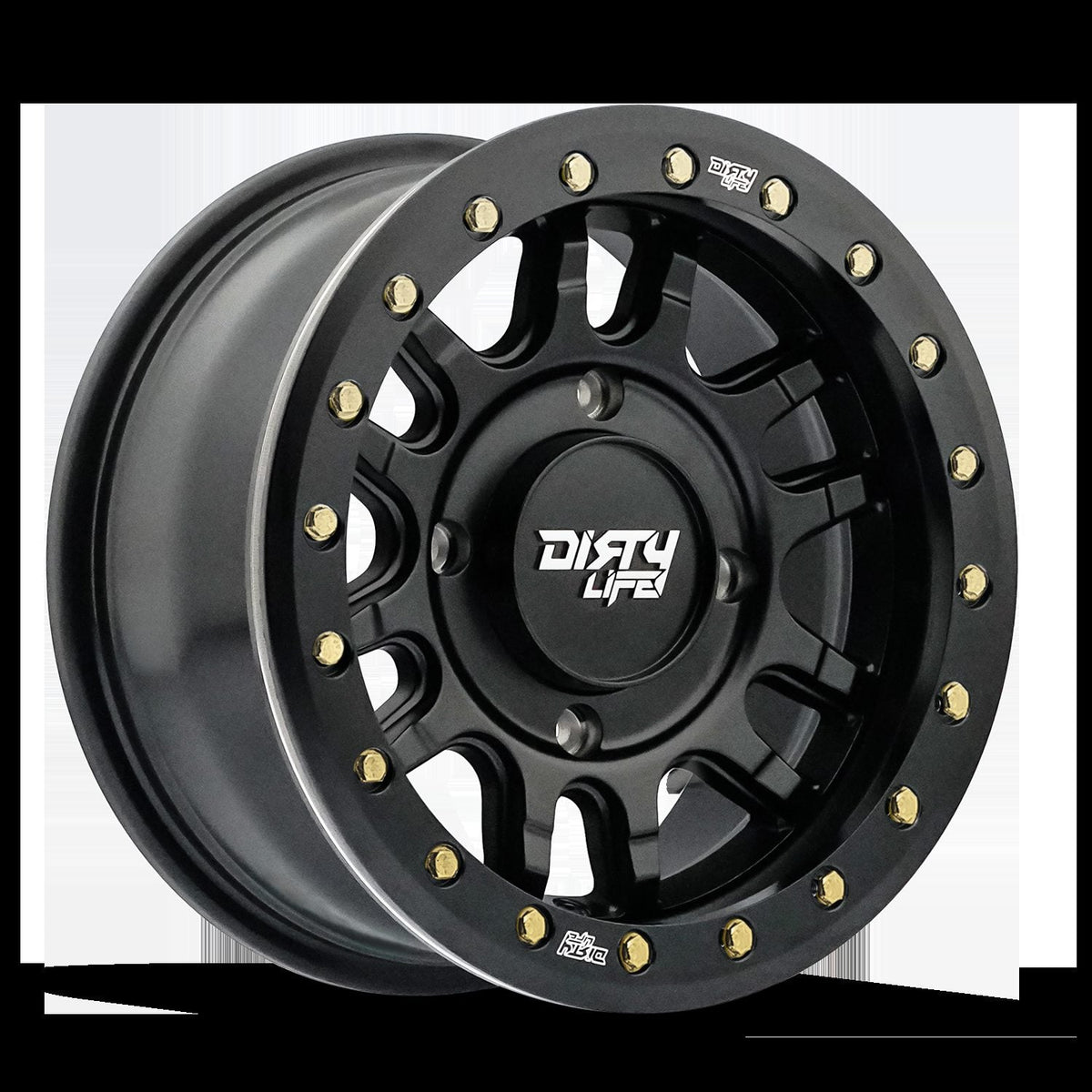 Dirty Life 9309R Canyon Pro 15x7 4-156 13mm Offset Matte Black Beadlock Wheel