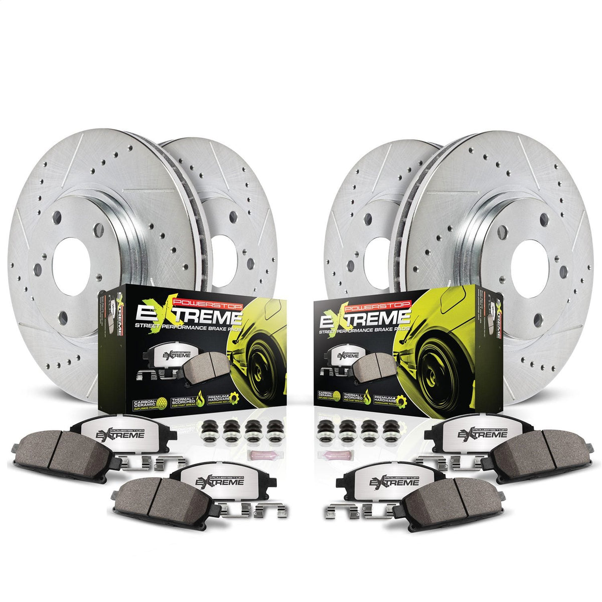 Power Stop 05-06 Pontiac GTO Front & Rear Z26 Street Warrior Brake Kit