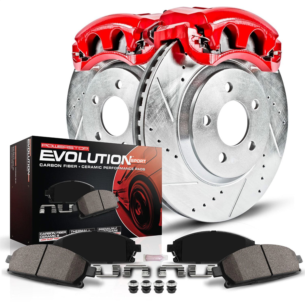 Power Stop 09-13 Infiniti FX50 Rear Z23 Evolution Sport Brake Kit w/Calipers
