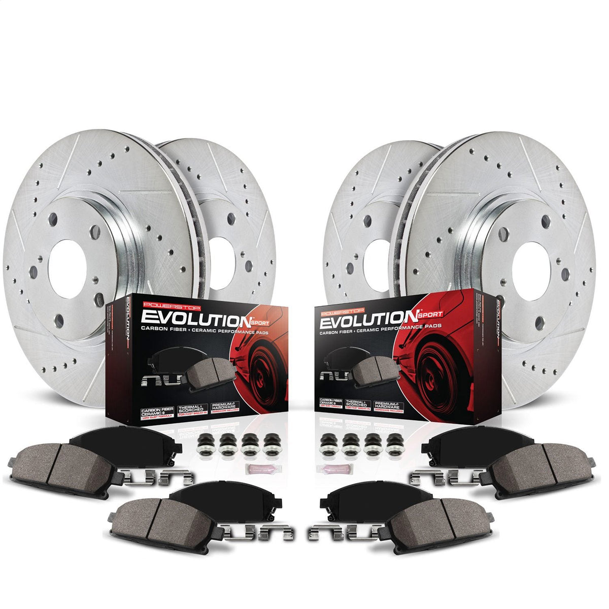 Power Stop 09-10 Acura TSX Front & Rear Z23 Evolution Sport Brake Kit