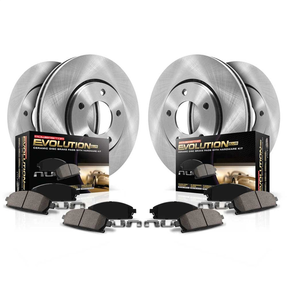 Power Stop Z17 Autospecialty Front & Rear Brake Kit — Fits 14-19 Nissan Rogue & 17-19 Rogue Sport