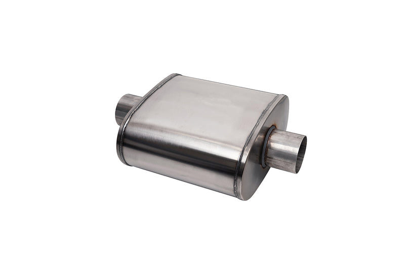 CORSA Custom Sport Muffler 304 Stainless Steel 2.5in Offset/Center 10in