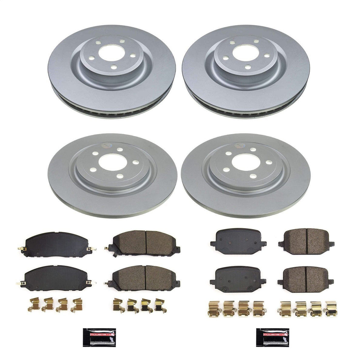 Power Stop 20-22 Ford Explorer Front & Rear Z17 Coated Brake Kit