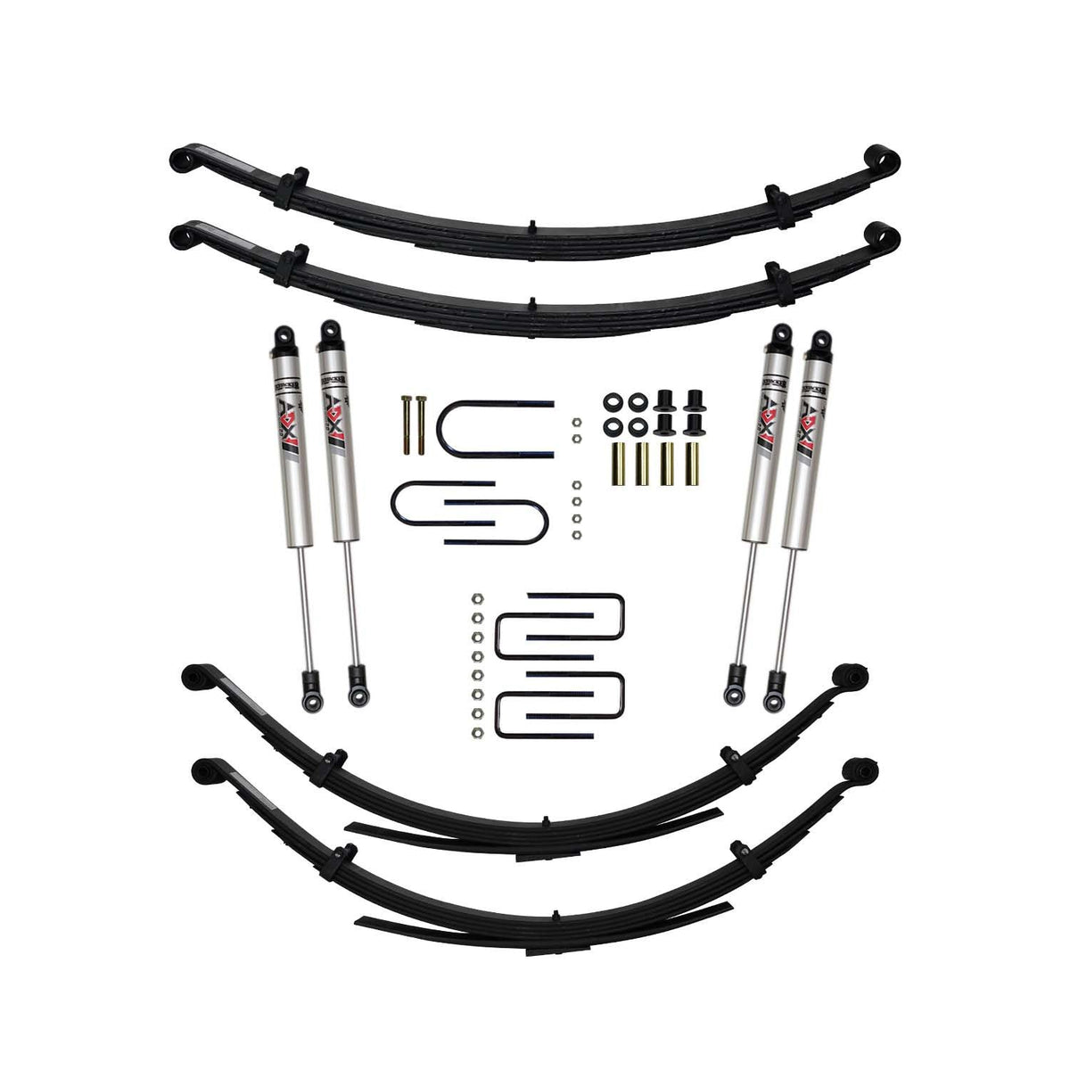 Skyjacker 75-93 Dodge W100 4 In Suspension Lift Kit W/ Adx M2.0 Alum Monotube Shocks