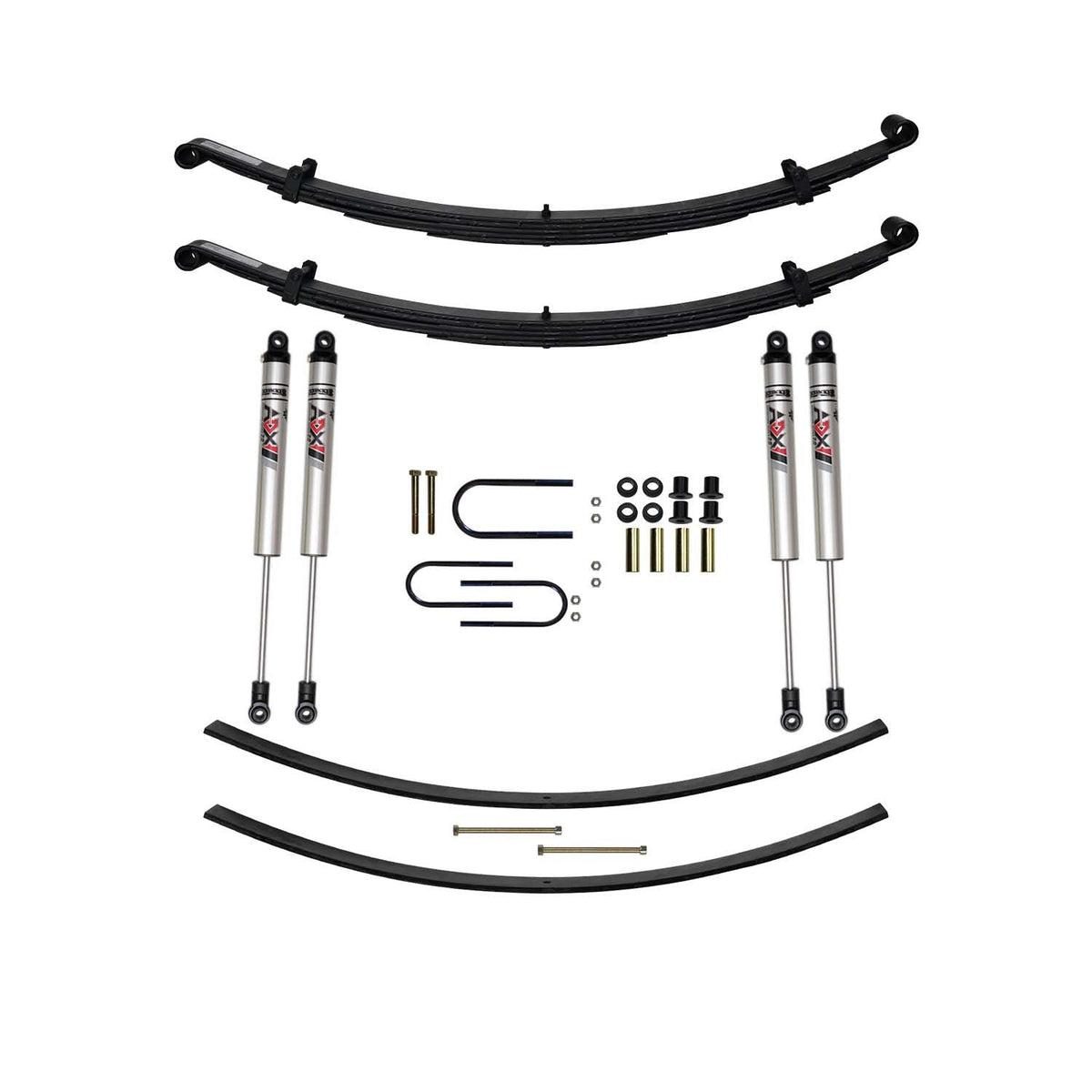 Skyjacker 75-93 Dodge W300 4 In Suspension Lift Kit With Adx M2.0 Aluminum Monotube Shocks