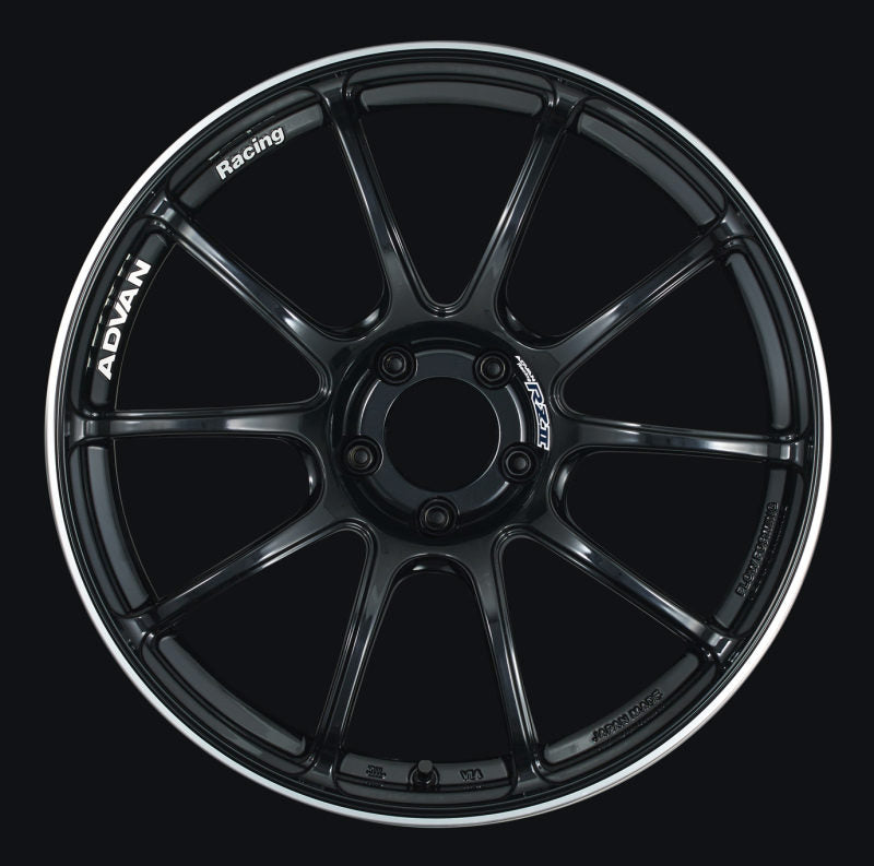 Advan RZII 18x9.5 +35 5x120 Racing Gloss Black Wheel