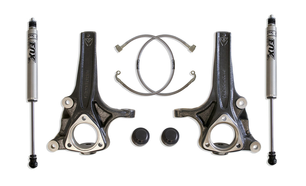 MaxTrac 2019+ RAM 1500 2WD (Non Classic 5 Lug Model) 4in/1in Spindle Lift Kit w/FOX Shocks