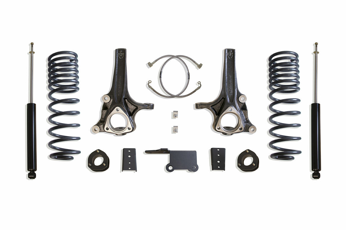MaxTrac 2019+ RAM 1500 2WD (Non Classic 5 Lug Model) 7in/4in Spindle Lift Kit w/MaxTrac Shocks