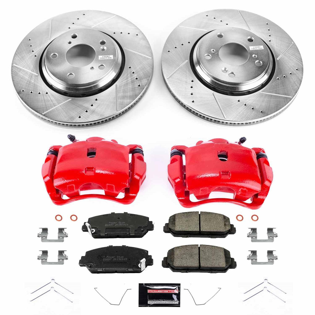 Power Stop 17-18 Acura ILX Front Z23 Evolution Kit w/Calipers