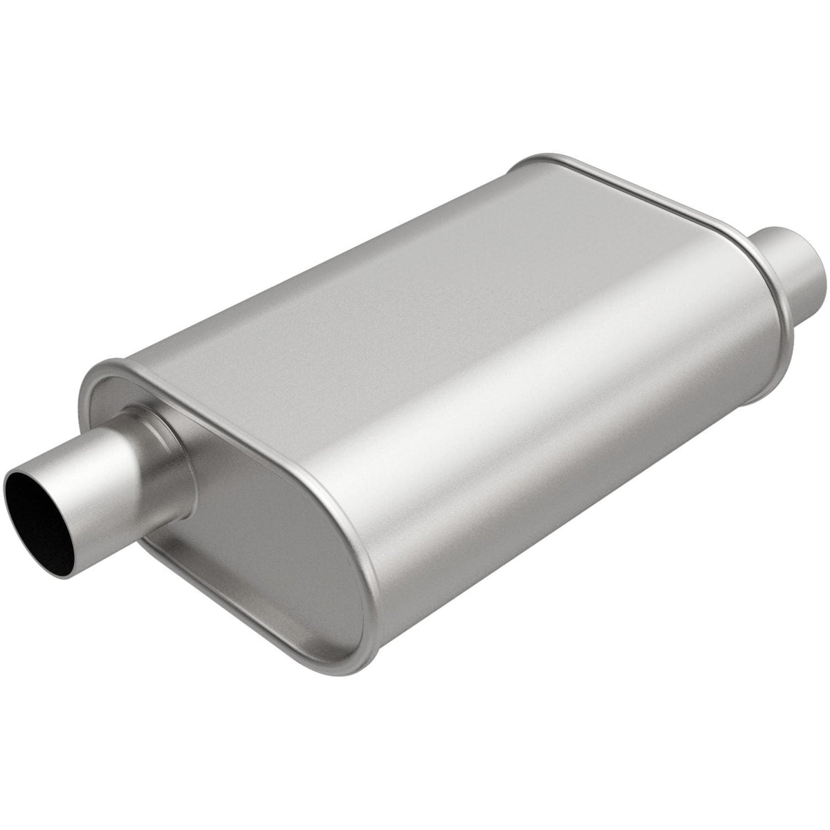 Magnaflow Rumble Muffler 11in Body (L) 19.5in Overall (L) - 7.75in Body (W) - 2in Offset/Offset