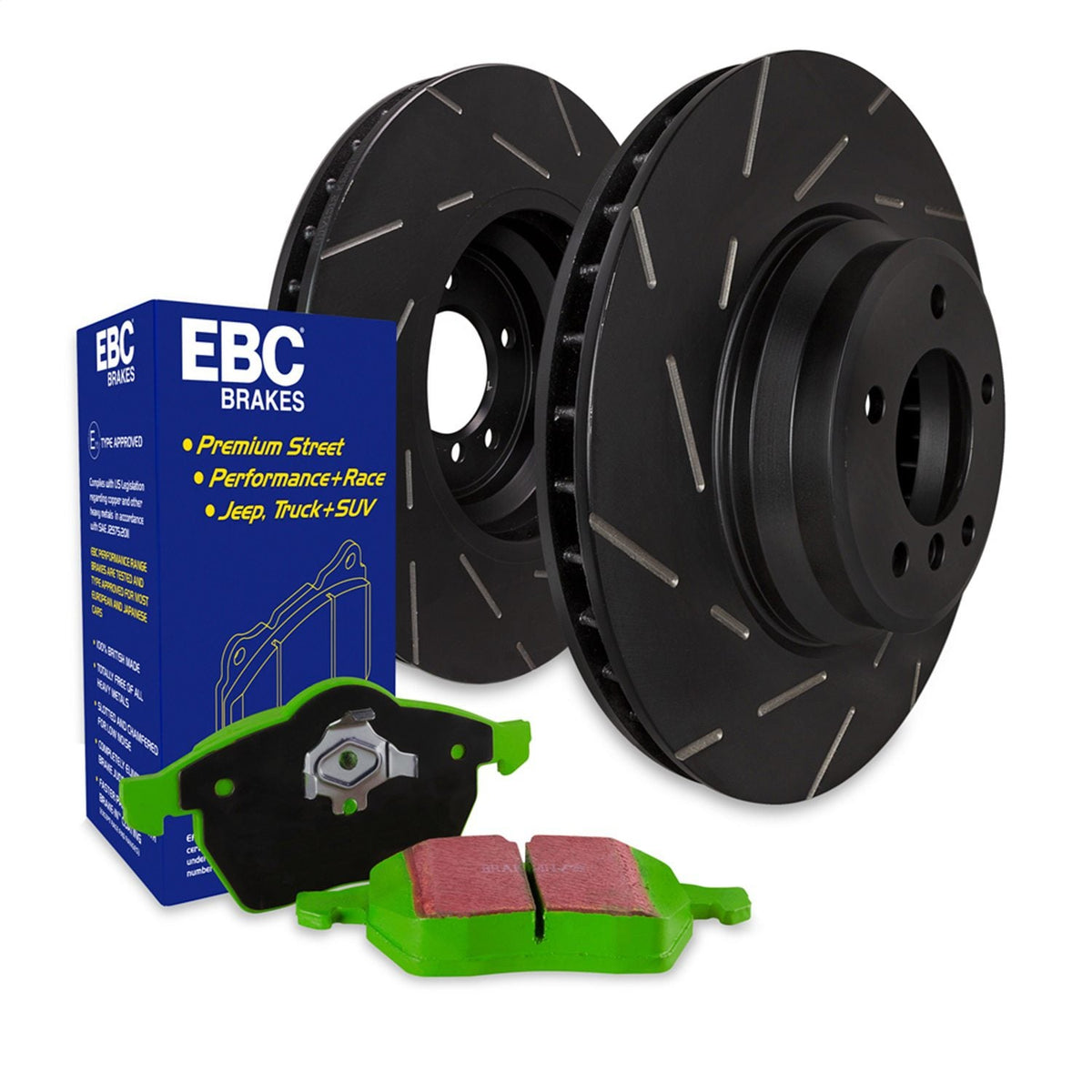EBC S2 Slotted Brake Rotor & Pad Kit — Fits 2021-2024 Ford Bronco, Ranger