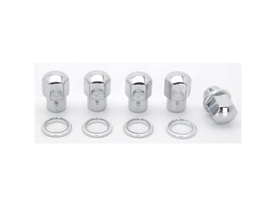 Weld Closed End Lug Nuts w/Centered Washers - 1/2in RH (5 Pack)