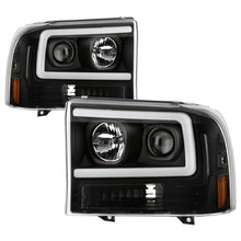 Cargar imagen en el visor de la galería, Spyder Ford F-250 99-04/Excursion 00-04 1 Piece LED Headlights - Black PRO-YD-FF25099V2PL-BK