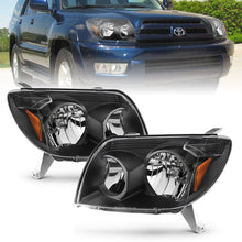 Cargar imagen en el visor de la galería, ANZO 2003-2005 Toyota 4Runner Crystal Headlights Black