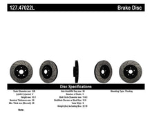 Cargar imagen en el visor de la galería, StopTech 05-10 Subaru Impreza WRX/STi Slotted &amp; Drilled Left Front Rotor