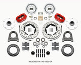 Wilwood Forged Dynalite-M Front Kit 10.75in Drilled Red 1950-1955 MG-TD/TF