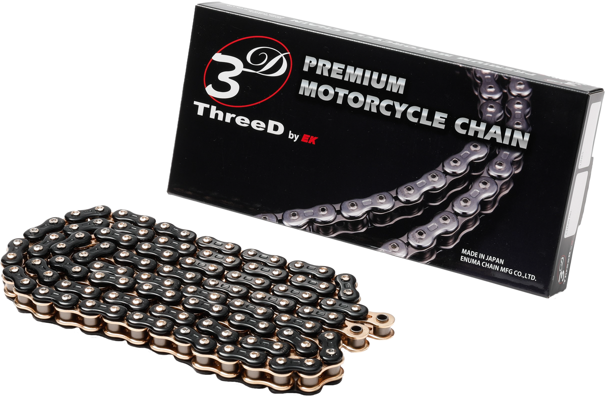 EK Chain GP RV NX2-Ring 520-120L BLK/GLD (520RV3D-120KG)