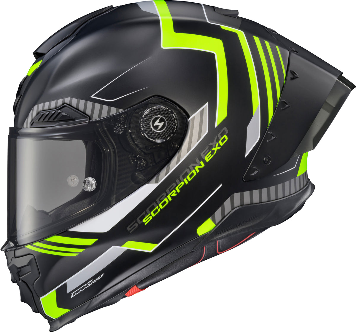 Scorpion EXO Apex EXO-Warp Full Face Helmet Atarax Black/HI-VIS SM (WAR-3733)