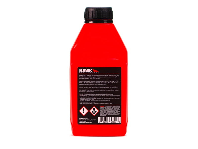 Hawk Performance Street DOT 4 Brake Fluid — 500ml High-Temp Formula