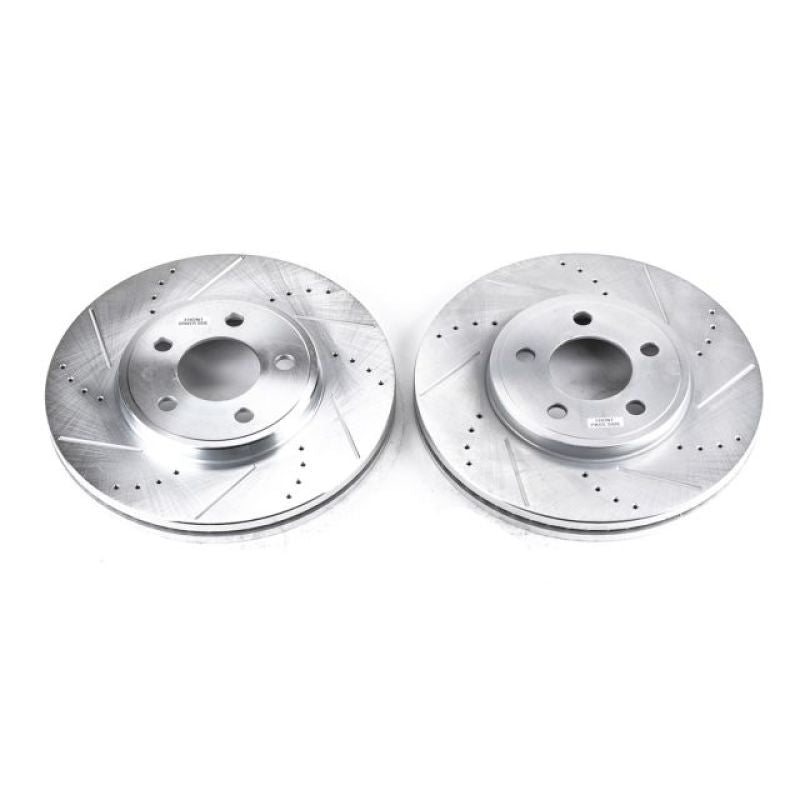 Power Stop 03-11 Ford Crown Victoria Front Evolution Drilled & Slotted Rotors - Pair