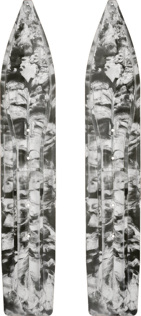 PR/ Slydog Powderhound 8X SKI 8" BLK/WHT Swirl (P8XSWRBLKWHT)