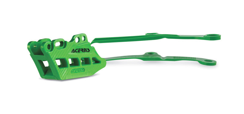 Kit de guía y deslizador de cadena Acerbis 2.0 para Kawasaki KX250F/ KX450F 09-16, color verde