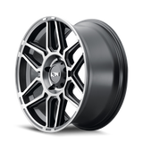 ION Type 146 20x9 / 8x165.1 BP / 0mm Offset / 125.2mm Hub Matte Black W/Machined Dart Tint Wheel