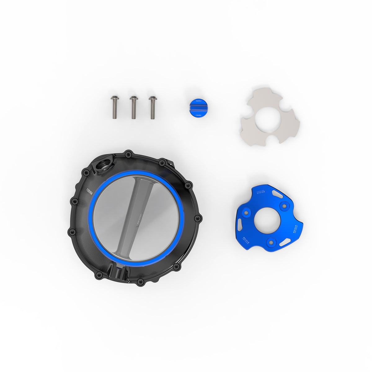 Rizoma Clutch Cover Black/Blue BMW (ZBW109B)